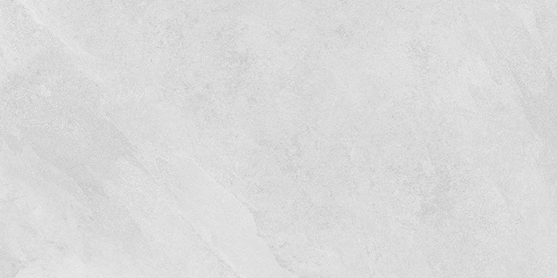 dettaglio piastrella da pavimento e rivestimento in gres porcellanato smaltato opaco effetto pietra naturale ardesia della collezione Ecoslate di Paul & Co Ceramiche, formato 60x120, colore White