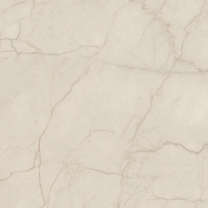 Dettaglio piastrella in gres porcellanato effetto marmo lucido della collezione Elegance di Ceramica Settecento, formato 120x120 cm, colore Ivory