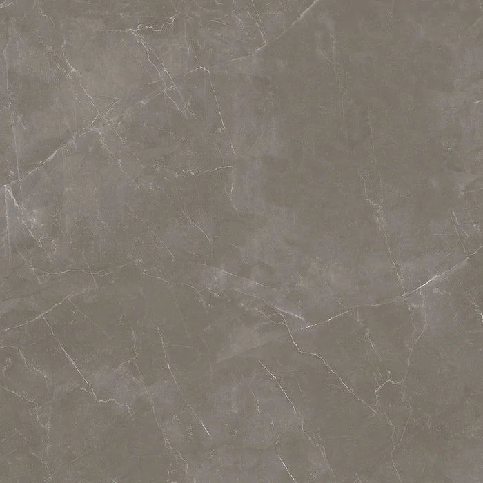 Dettaglio piastrella in gres porcellanato effetto marmo opaco della collezione Elegance di Ceramica Settecento, formato 120x120 cm, colore Taupe