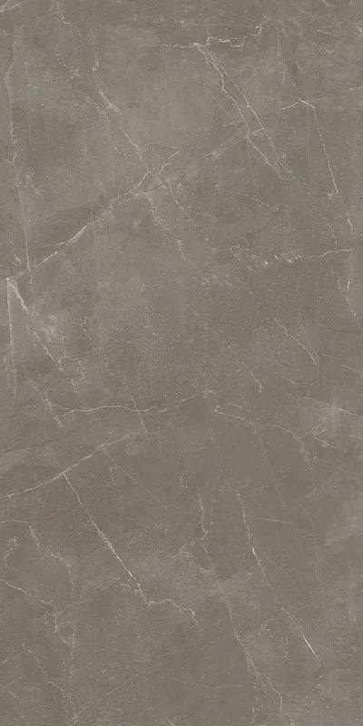 Dettaglio piastrella in gres porcellanato effetto marmo opaco della collezione Elegance di Ceramica Settecento, formato 60x120 cm, colore Taupe