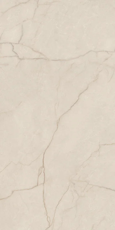 Dettaglio piastrella in gres porcellanato effetto marmo lucido della collezione Elegance di Ceramica Settecento, formato 60x120 cm, colore Ivory
