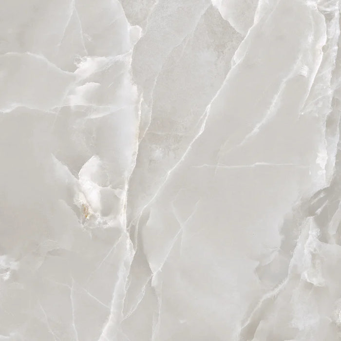 Dettaglio piastrella in gres porcellanato effetto marmo opaco della collezione Elegance di Ceramica Settecento, formato 60x60 cm, colore Pearl