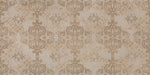 Dettaglio piastrella da rivestimento in gres porcellanato effetto damascato 60x120 della collezione Evoque, colore Lacche Caramel, di Ceramica Settecento