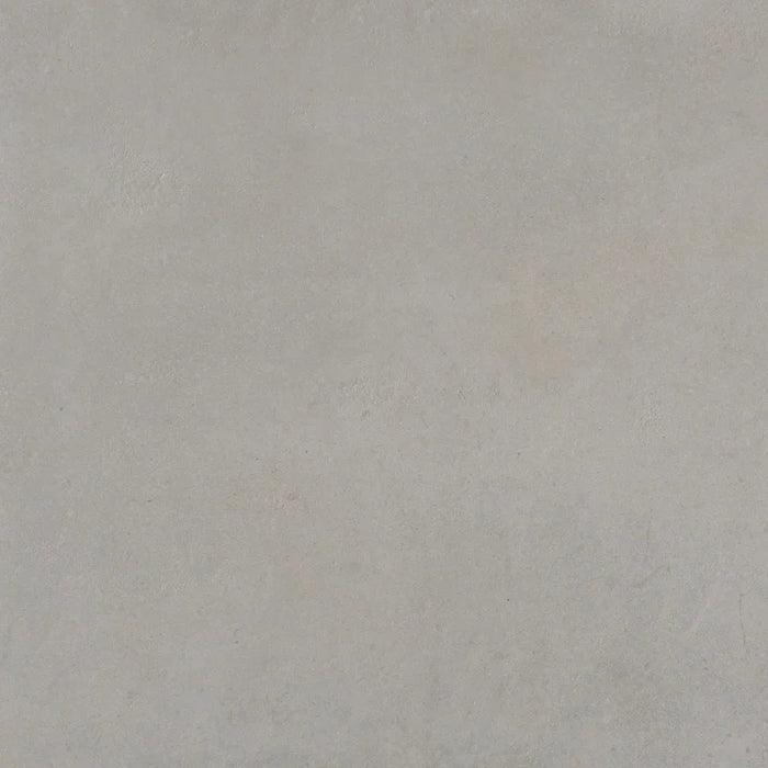 Dettaglio piastrella da pavimento in gres porcellanato effetto cemento 60x60 cm, della collezione Evoque, colore Titanio, di Ceramica Settecento