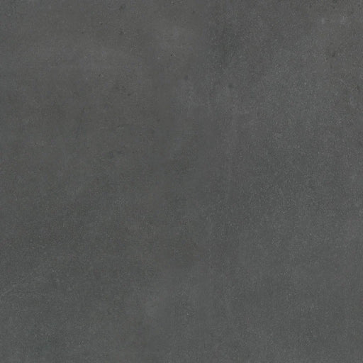 Dettaglio piastrella da pavimento in gres porcellanato effetto cemento 60x60 cm, della collezione Evoque, colore Coal, di Ceramica Settecento
