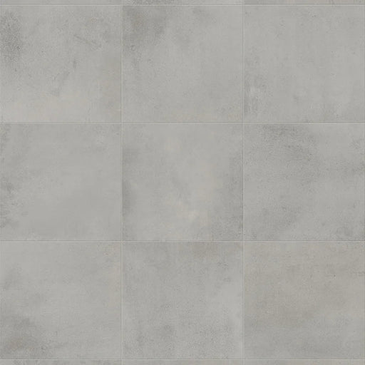 Dettaglio piastrella da pavimento in gres porcellanato effetto cemento 60x60 cm, della collezione Evoque, colore Titanio, di Ceramica Settecento