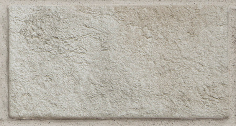 Dettaglio piastrella per pavimento e rivestimento in gres porcellanato effetto mattoncino Opaco 13x25 cm della collezione London, colore Fog di Ceramica Rondine