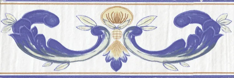 Listello decorativo effetto Vietrese, fascia capri 11x34 della collezione cotto mediterraneo di savoia italia
