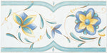 Fascia decorativa in stile maiolica vietrese, Fascia posillipo 17x34 collezione antiche riggiole napoletane