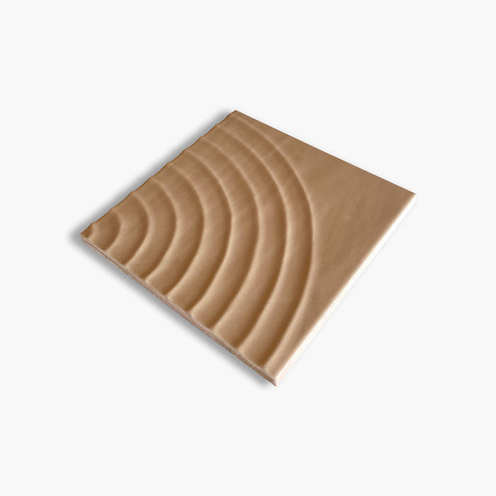 Foto del rivestimento Caramel Reel Matt della collezione Flow di Keradom.