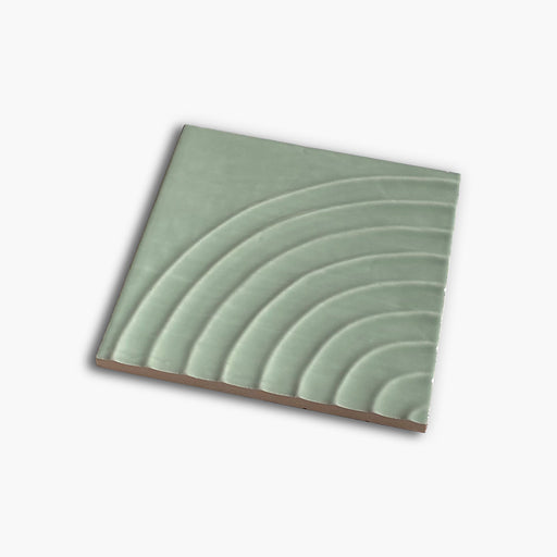 Foto del rivestimento Pistachio Reel Glossy della collezione Flow di Keradom.