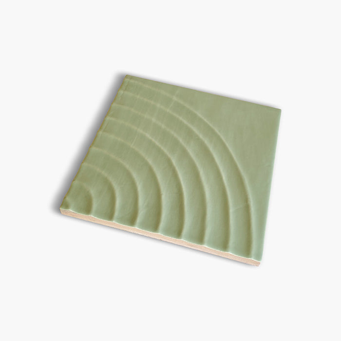 Foto del rivestimento Pistachio Reel Matt della collezione Flow di Keradom.