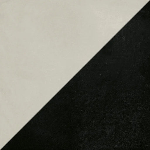 Dettaglio Piastrella da pavimento e rivestimento in gres serie Futura di 41zero42, effetto decoro geometrico opaco, formato 15x15 cm, Colore Half Black