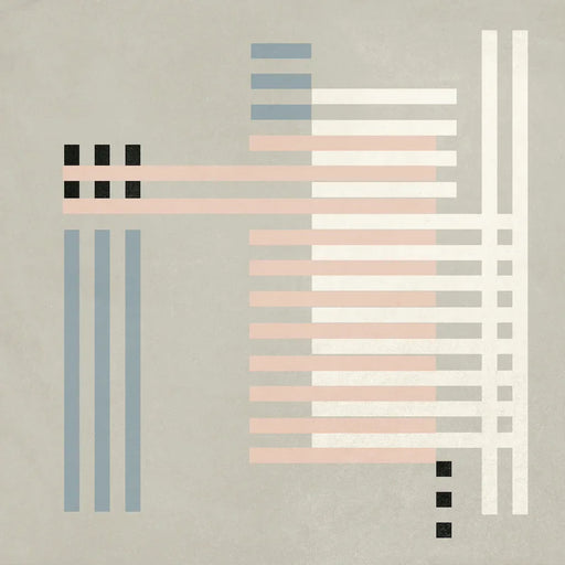 Dettaglio Piastrella da pavimento e rivestimento in gres serie Futura di 41zero42, effetto decoro geometrico rigato opaco, formato 15x15 cm, Colore Microchip