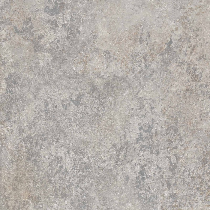 dettaglio piastrella in gres porcellanato effetto metallo ossidato 80x80 della collezione La Geoteca nella colorazione Provence di gardenia orchidea