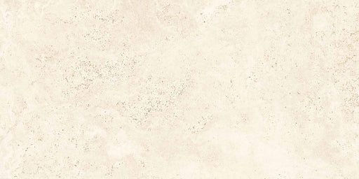 dettaglio piastrella in gres porcellanato effetto pietra naturale della collezione la geoteca nella colorazione Travertino ivory Cross di gardenia orchidea 60x120