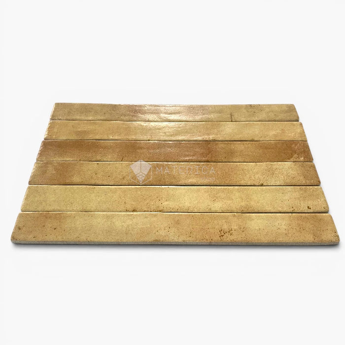 Foto piastrelle per pavimento e rivestimento in gres porcellanato effetto mattoncino opaco 4.8x45 cm della collezione Graffiti, colore Beige di Ceramica Rondine