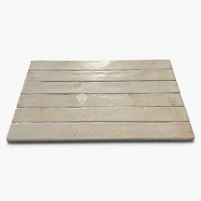 Foto piastrelle per pavimento e rivestimento in gres porcellanato effetto mattoncino opaco 4.8x45 cm della collezione Graffiti, colore Ivory di Ceramica Rondine
