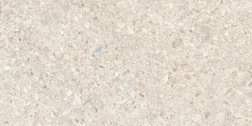 Piastrella per pavimento esterno in gres porcellanato effetto pietra della collezione Gravelux di Ceramica Rondine, formato 30x60 cm antiscivolo, colore Almond