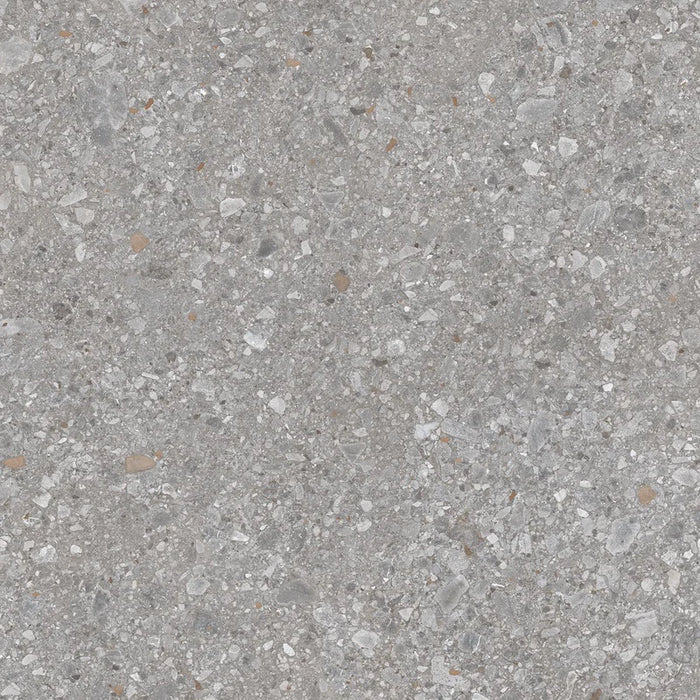 Piastrella in gres porcellanato effetto marmetta della collezione Gravelux di Ceramica Rondine, formato 60x60 cm, colore Grey