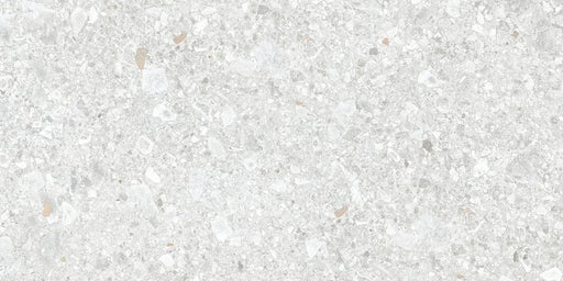 Piastrella in gres porcellanato effetto marmetta della collezione Gravelux di Ceramica Rondine, formato 30x60 cm, colore White
