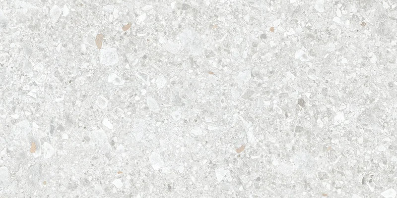 Piastrella in gres porcellanato effetto marmetta della collezione Gravelux di Ceramica Rondine, formato 30x60 cm, colore White