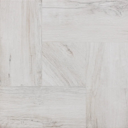 Dettaglio piastrella in gres porcellanato effetto Legno rustico a cassettoni, collezione Gallery di Settecento Ceramica, colore Aspen, Formato 48x48 cm