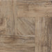 Dettaglio piastrella in gres porcellanato effetto Legno rustico a cassettoni, collezione Gallery di Settecento Ceramica, colore Hazel, Formato 48x48 cm
