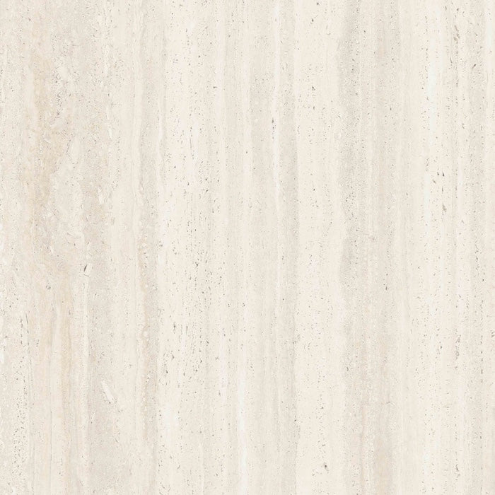 dettaglio pistrella in gres porcellanato effetto metallo ossidato 120x120 della collezione La Geoteca nella colorazione Travertino Ivory Vein di gardenia orchidea