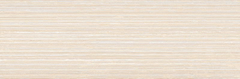 dettaglio piastrella da rivestimento opaca effetto rigato della collezione Glow di Paul & Co Ceramiche, formato 33x100, colore Shape Sun