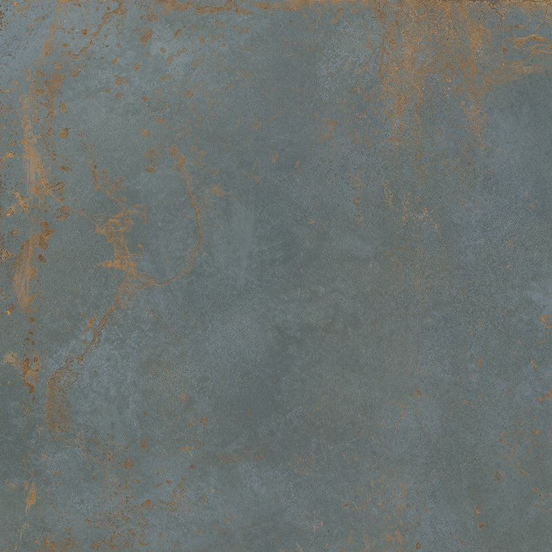 Oxide Green 80x80 - Gres Effetto Metallo Ossidato — MatericaSHOP