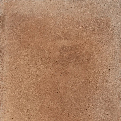Dettaglio Piastrella da pavimento per esterni in gres porcellanato serie Cotti d'Italia di Herberia Ceramiche, effetto cotto Montalcino, formato 34x34 Colore cotto
