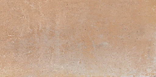 Dettaglio Piastrella da pavimento per esterni in gres porcellanato serie Cotti d'Italia di Herberia Ceramiche, effetto cotto Volterra, formato 21x43 Colore cotto