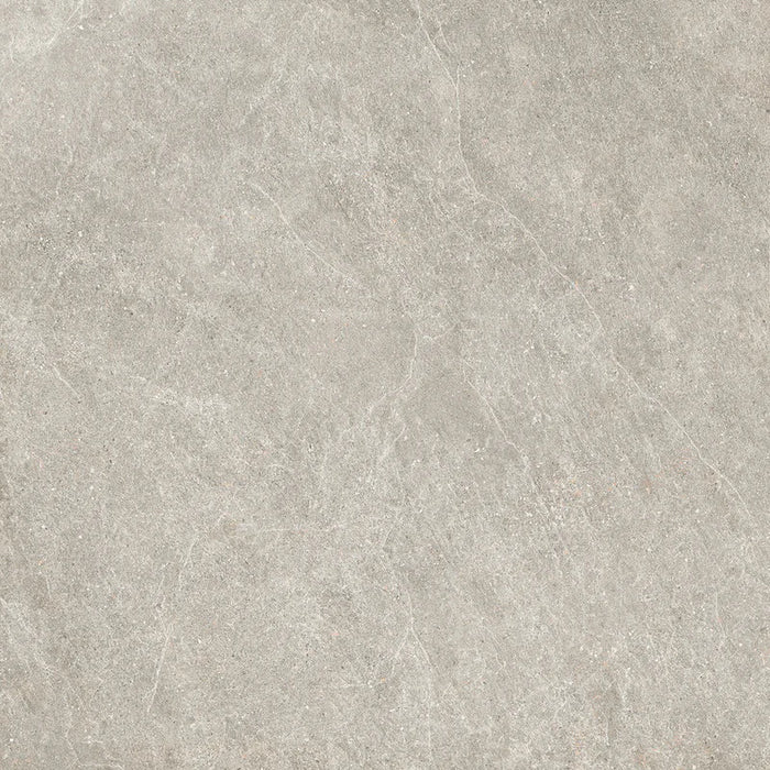 Piastrella Dolomia Grey di Herberia Ceramiche in gres porcellanato effetto pietra 90x90 cm per pavimenti e rivestimenti contemporanei.