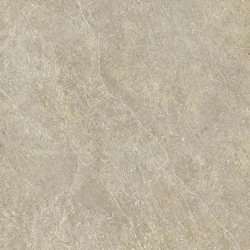 Piastrella Dolomia Taupe di Herberia Ceramiche in gres porcellanato effetto pietra 60x60 cm per pavimenti e rivestimenti esterni contemporanei.