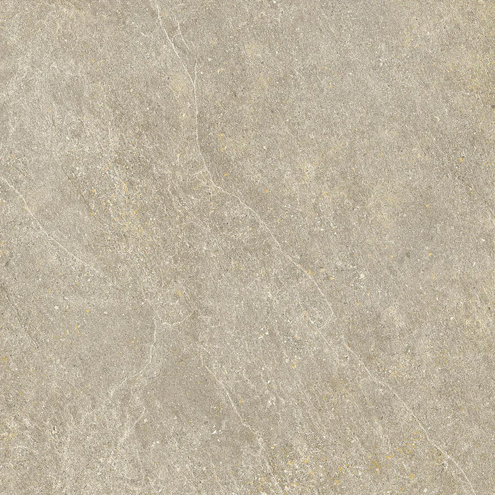 Piastrella Dolomia Taupe di Herberia Ceramiche in gres porcellanato effetto pietra 60x60 cm per pavimenti e rivestimenti esterni contemporanei.