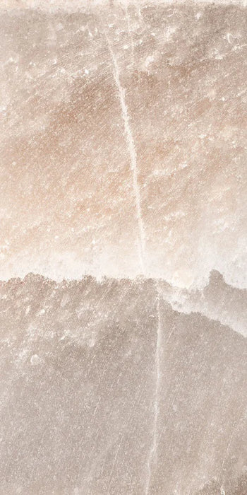 Piastrella in gres porcellanato effetto marmo levigato lucido della collezione Himalaya di Ceramica Rondine, formato 60x120 cm, colore Coral