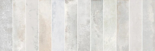 Rivestimento in bicottura effetto mattoncino, Brick Pearl 25x75 cm di Herberia, collezione Lime