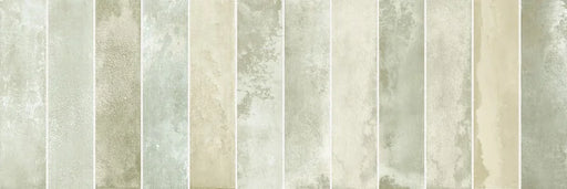 Rivestimento in bicottura effetto mattoncino, Brick Sage 25x75 cm di Herberia, collezione Lime