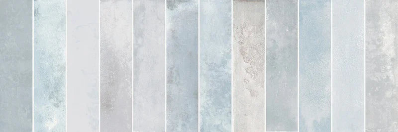 Rivestimento in bicottura effetto mattoncino, Brick Sky 25x75 cm di Herberia, collezione Lime