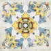 Dettaglio Piastrella da pavimento e rivestimento in gres porcellanato serie Cotti d'Italia di Herberia Ceramiche, effetto cementine Decoro Vietri, formato 34x34 multicolor 4