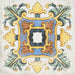 Gres porcellanato rustico serie Cotti d'Italia Herberia: Decoro Vietri 34x34 multicolor. Mattonelle ideali per ambienti country e casali, unendo estetica tradizionale e massima resistenza.