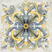 Dettaglio Piastrella da pavimento e rivestimento in gres porcellanato serie Cotti d'Italia di Herberia Ceramiche, effetto cementine Decoro Vietri, formato 34x34 multicolor 9