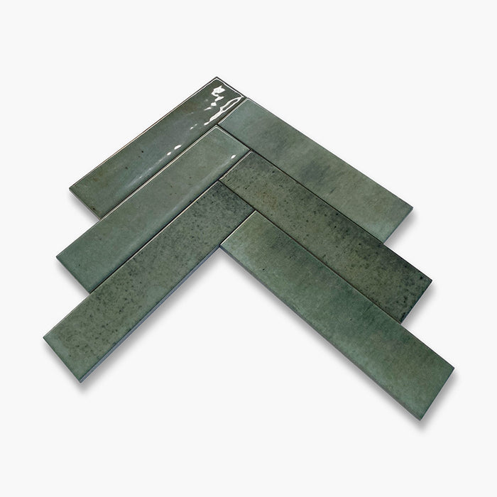 Foto Piastrella da pavimento e rivestimento in gres porcellanato serie Home di Keradom, colore Forest formato 6x25