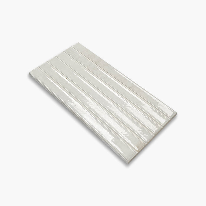 Foto Piastrella da rivestimento in gres porcellanato serie Home di Self Style Keradom, colore Milk formato 12.5x25