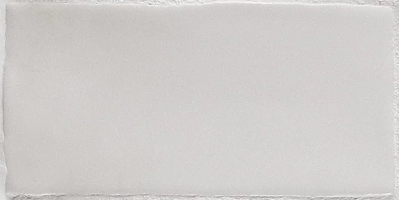 Dettaglio Piastrella da rivestimento in pasta bianca serie Hops di 41zero42, effetto mattoncino artigianale opaco, formato 7.5x15 cm, Colore Matte White