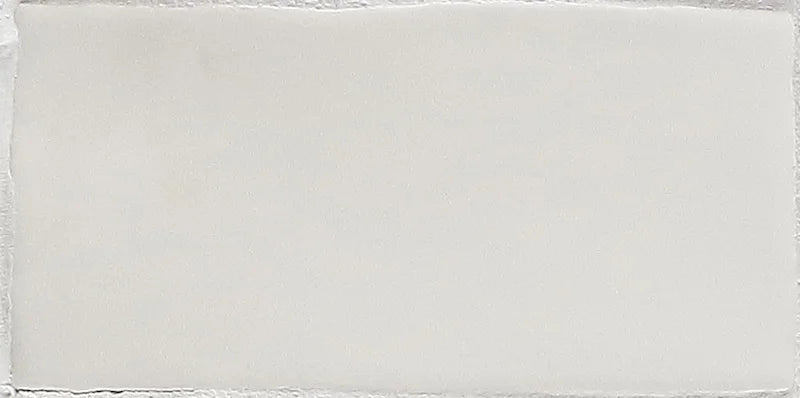 Dettaglio Piastrella da rivestimento in pasta bianca serie Hops di 41zero42, effetto mattoncino artigianale opaco, formato 7.5x15 cm, Colore Matte White