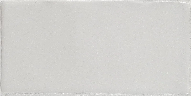 Dettaglio Piastrella da rivestimento in pasta bianca serie Hops di 41zero42, effetto mattoncino artigianale opaco, formato 7.5x15 cm, Colore Matte White
