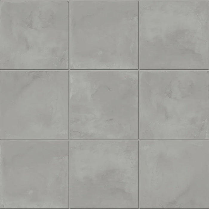 Dettaglio Piastrella da pavimento e rivestimento in gres porcellanato serie Terra.Art di Marca Corona, effetto cemento, formato 20x20 cm, Colore Sabbia