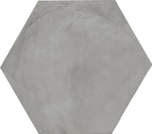 Dettaglio Piastrella da pavimento e rivestimento in gres porcellanato serie Terra.Art di Marca Corona, effetto cemento, formato esagonale 25x21 cm, Colore Sabbia Esagona